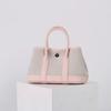 Borsa da giardino portatile in tela di vacchetta a contrasto di colore, alla moda, nuova, strato interno, sensazione premium, stile straniero, borsa a tracolla, casual, diagonale