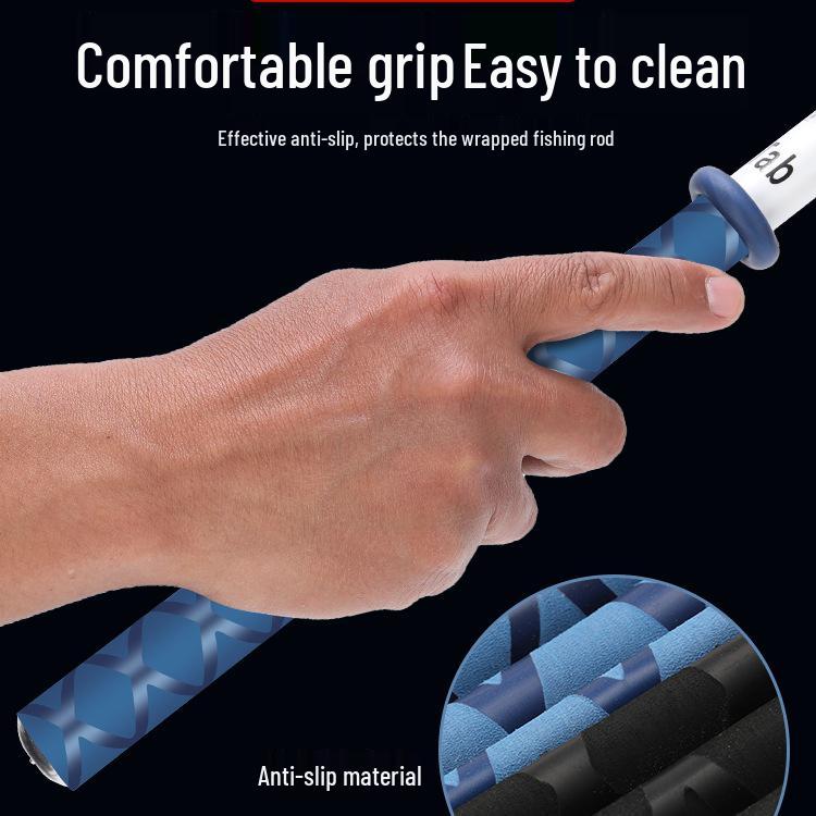 Silicone Anti-Slip Fishing Rod Grip Tape with Handle Cover and Sweat-Absorbing Wrap