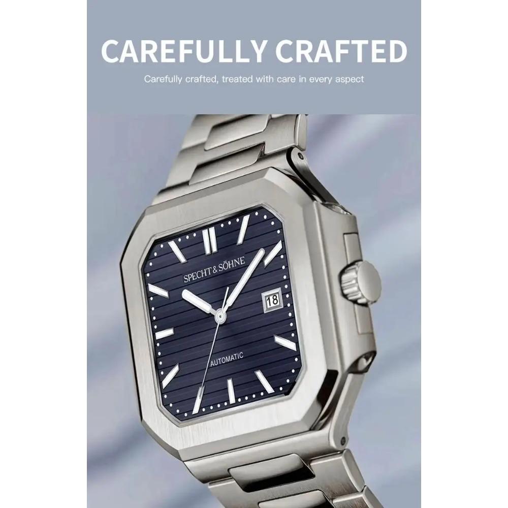 2025 Men's Classic Cubic Automatic Mechanical Watch 50M Waterproof Luminous Sapphire Crystal Reloj Hombre 41MM