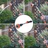 Watering Wand with Button Flow Control 8 Spray Modes Metal Sprinkler Wand Hose Nozzle Sprayer with Long Pole for Garden Lawn