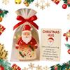 3pcs Christmas Little Pocket Hug with Encouragement Card Pocket Hug Statue Pocket Hug Token for Friends Family Kids Neighbors