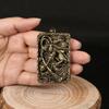 Sun Wukong Bronze Medal Monkey King 3D Carving Pendant Desk Decoration Winning Buddha Copper Figurines States Souvenir