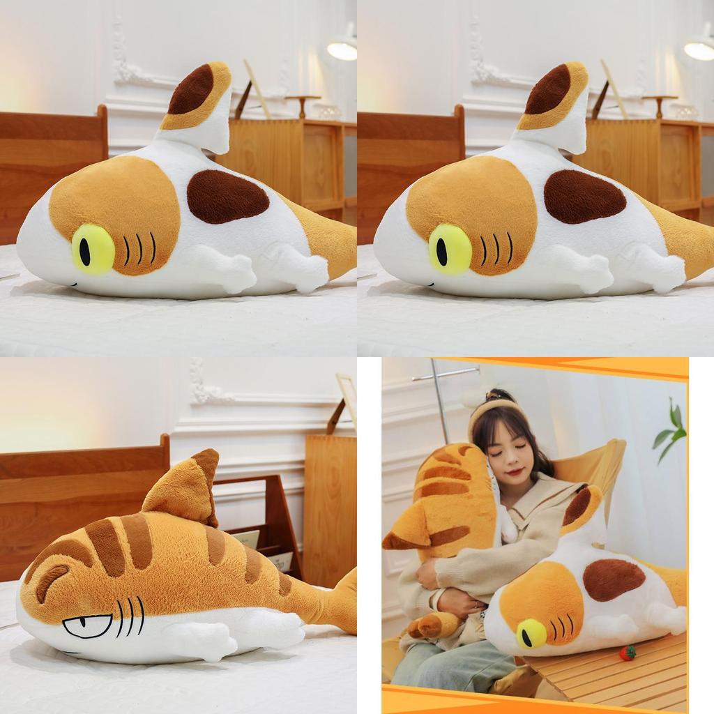 Soft And Cuddly Shark Cat Plush Stuffed Animal Unique Ocean Design For Kids