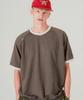 WV PROJECT Color Block Short Sleeve T-Shirt Mocha Brown Mjst7788