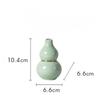 Chinese Style Wealth Attracting Gourd Ornament Dried Flower Arrangement Hydroponic Vase Ceramic Desktop Decoration Crafts