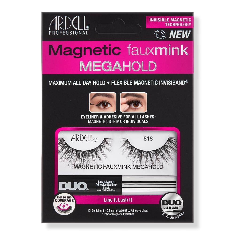 

Ardell Magnetic MegaHold Набор подводки и ресниц из искусственной норки #818