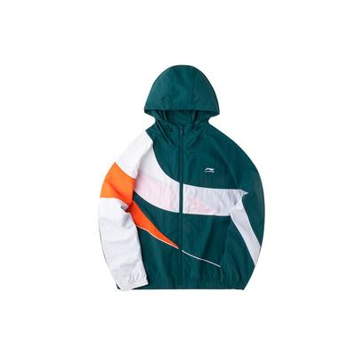 Li Ning Loose Fit Full Zip Sports Hoodie Jacket Men Jackets Ocean-Blue AFDQ395-2