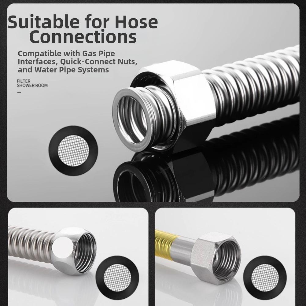 304 Stainless Steel Mesh Faucet Water Filter Compatible With Shower Heads Corrosion-resistant Material Easy Installation Design