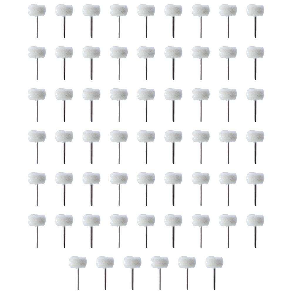 1-120Pcs Mini Wool Polishing Head 3mm Shank Buffing Wheel Polish Brush Drill Rotary Abrasive Brush Hand Grinding Buffing Tools