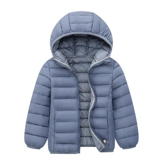 Dětský zimní kabát s kapucí, prošívaná bunda, větruodolný zip, sportovní kabát, lehký, teplý, dětské módní svrchní oblečení do školy, na venkovní aktivity
