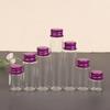 10Pcs 5/7/10/14/18/20/26ML Tiny Glass Jar Bottles with Aluminium Lid Storage Jar