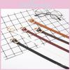 Stylish Women's Slim Waist Belt In Pu Leather With Vintage Design For Summer Outfits