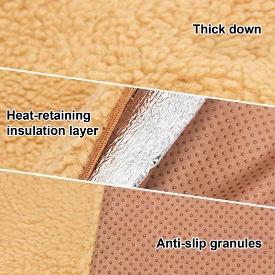 Covoraș autoîncălzitor pentru pisici, pluș, pad termic pentru câini cu fund antiderapant, pad încălzitor pentru animale de companie neelectric cu husă detașabilă lavabilă pentru uz interior exterior