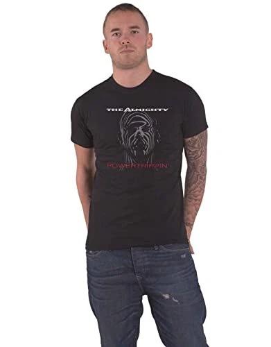 The Almighty T Shirt Powertrippin Band Logo Official Mens Black XL 3XL