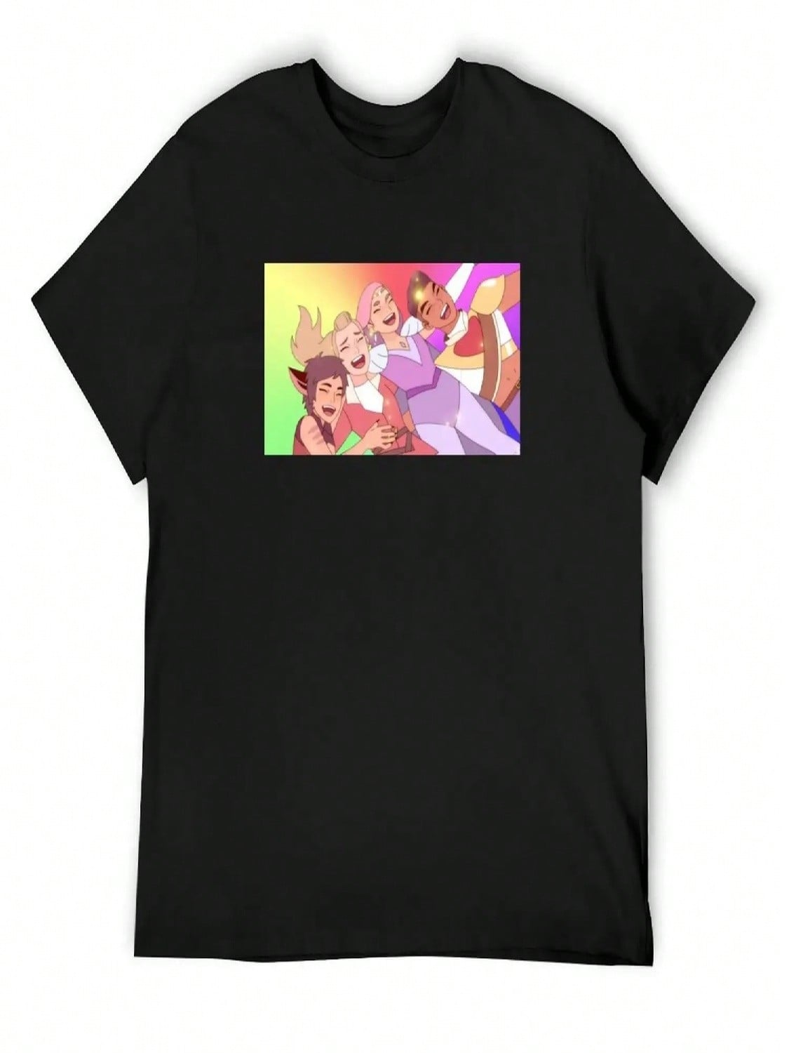 Best Friend Squad Rainbow She-Ra And The Princesses Of Power T-Shirt Aesthetic Clothing Anime T-Shirt Funny Gifts unisex s Clothing S разноцветный