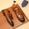 Fashion Social Shoe Male High Quality Formal Genuine Leather Shoes Men Casual Tassels Business Loafers For Man Dress Shoes