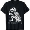 Funny Dinosaur Skeleton Costume Goth Men Women Halloween T-Shirt