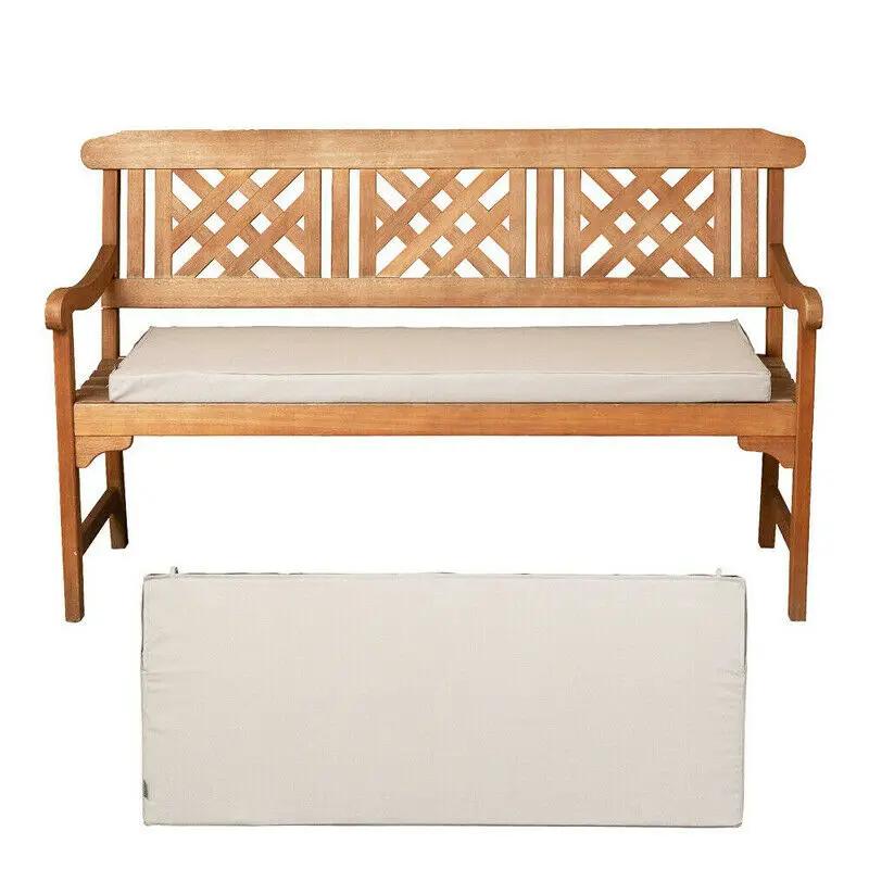 

3-местная подушка для сиденья садовой качели, губка, водонепроницаемая подушка для сиденья скамейки, подушка для стула в саду 100x42cm хаки