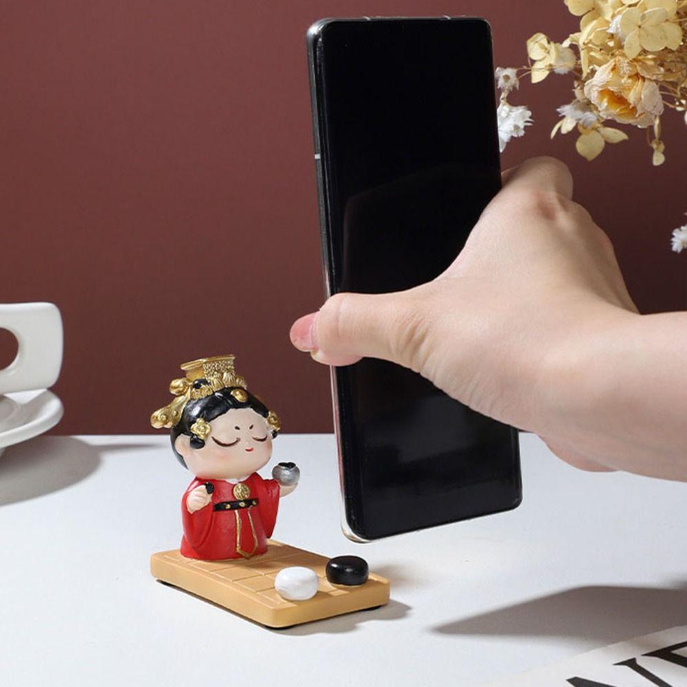 Ancient Clothing Ancient Style Phone Stand Cartoon Girl Desk Lazy Bracket  Smart Phone Display