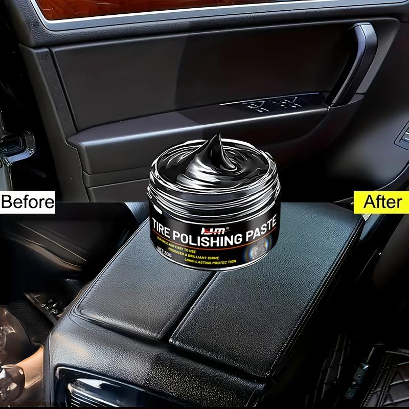 Car plastic interior repair: Restore original luster,long-lasting effect, easily remove scratches, high-end vehicle care product