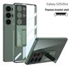 Samsung S25 Ultra Case: Transparent, Ultra-Thin Plated Phantom with Precise Holes & Stand