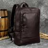 2026 New arrival leather backpack computer backpack 15.6 inch laptop bag for men male travel bags vintage business daypack men