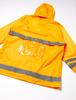 Rain Size for Safety and Construction Sites [Document] Men's High-Visibility Suit, Yellow, L,