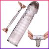 Crystal Penis Sleeve opakovaně použitelné kondomy pro muže Prodlužování penisu prodlužovač penisu Erotické intimní zboží Produkty pro dospělé Sexshop