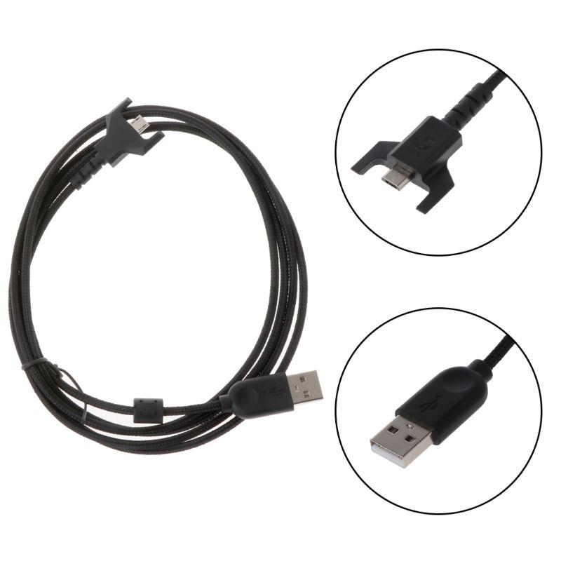 Charing Cable Compatible for G403 G703 G903 G900 G533 G633 G933 USB Charger Black Gaming Mouse Charge Accessory Durable