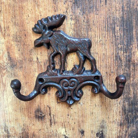 Настенный крючок из железа на тему оленей - Милое животное, Декор