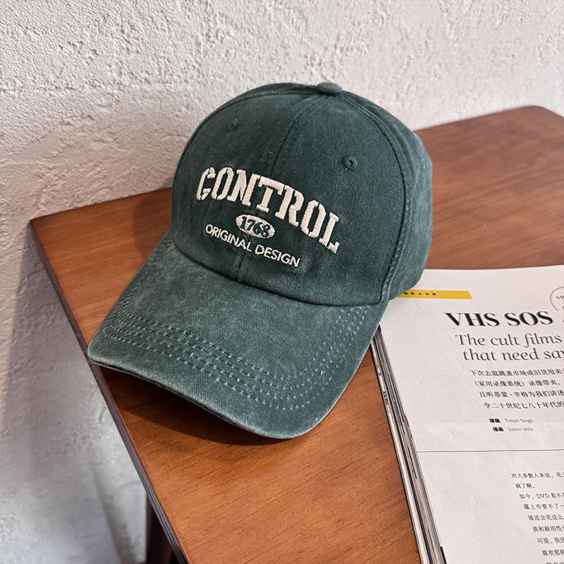 Style Street Retro Letter Embroidery Neutral Casual Baseball Cap For All Seasons