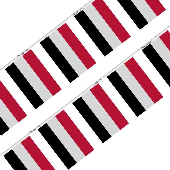 Guirlande Drapeau Yémen 100 pièces 14 x 21 cm