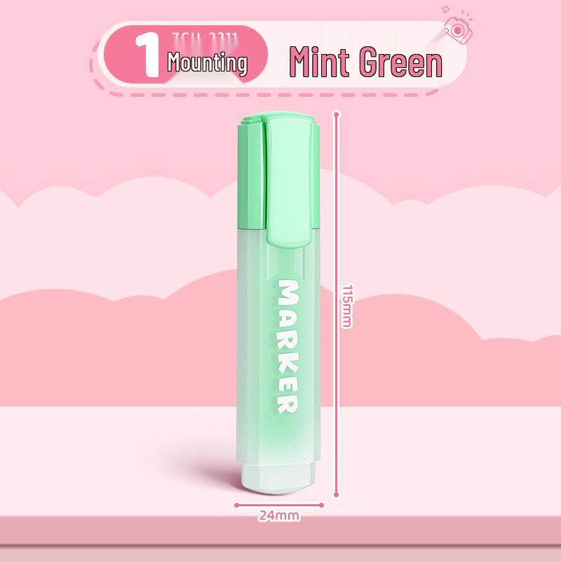 

Vibrant Fluorescent Highlighter Pen for Students: Perfect for Primary and Junior High School Hand-Copied Notes.