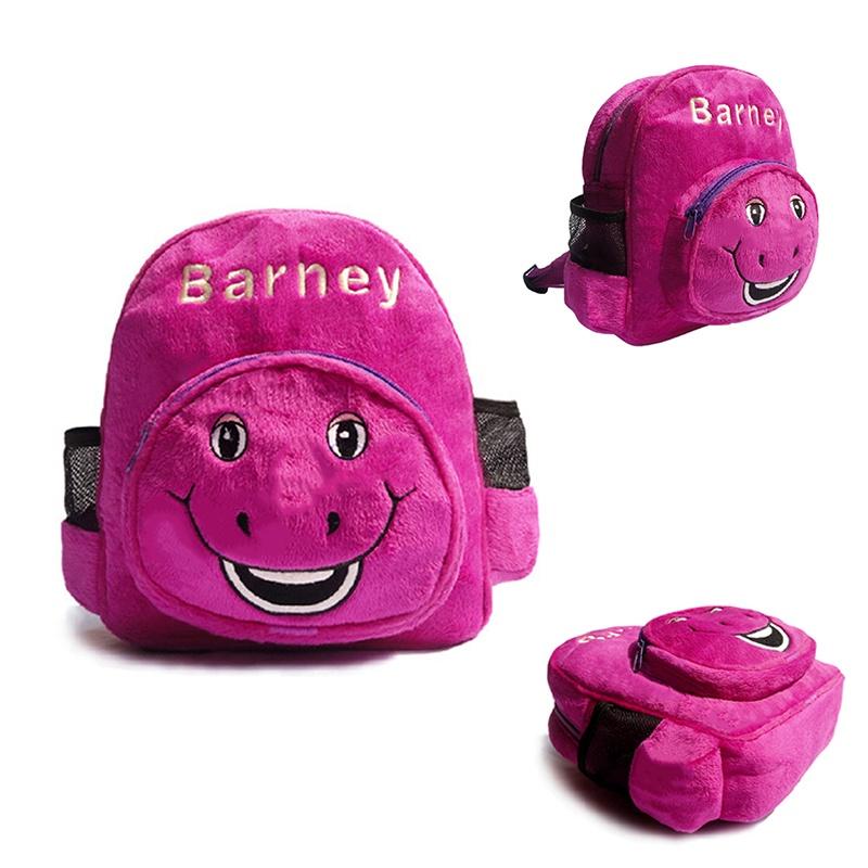 Barney And Friends Plush Dinosaur Kindergarten Backpack Lightweight And Soft For Toddlers