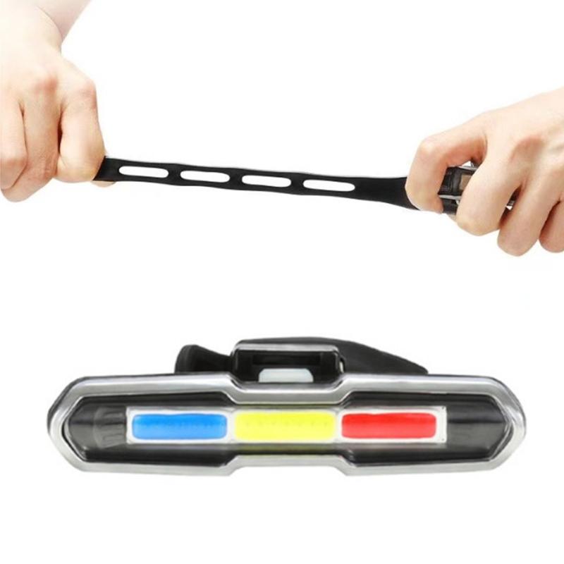 USB Rechargeable Bike Flashlight Lamp Safety Warning Taillight LED Bicycles Watertight Tail Light, Bicycles Rear Light