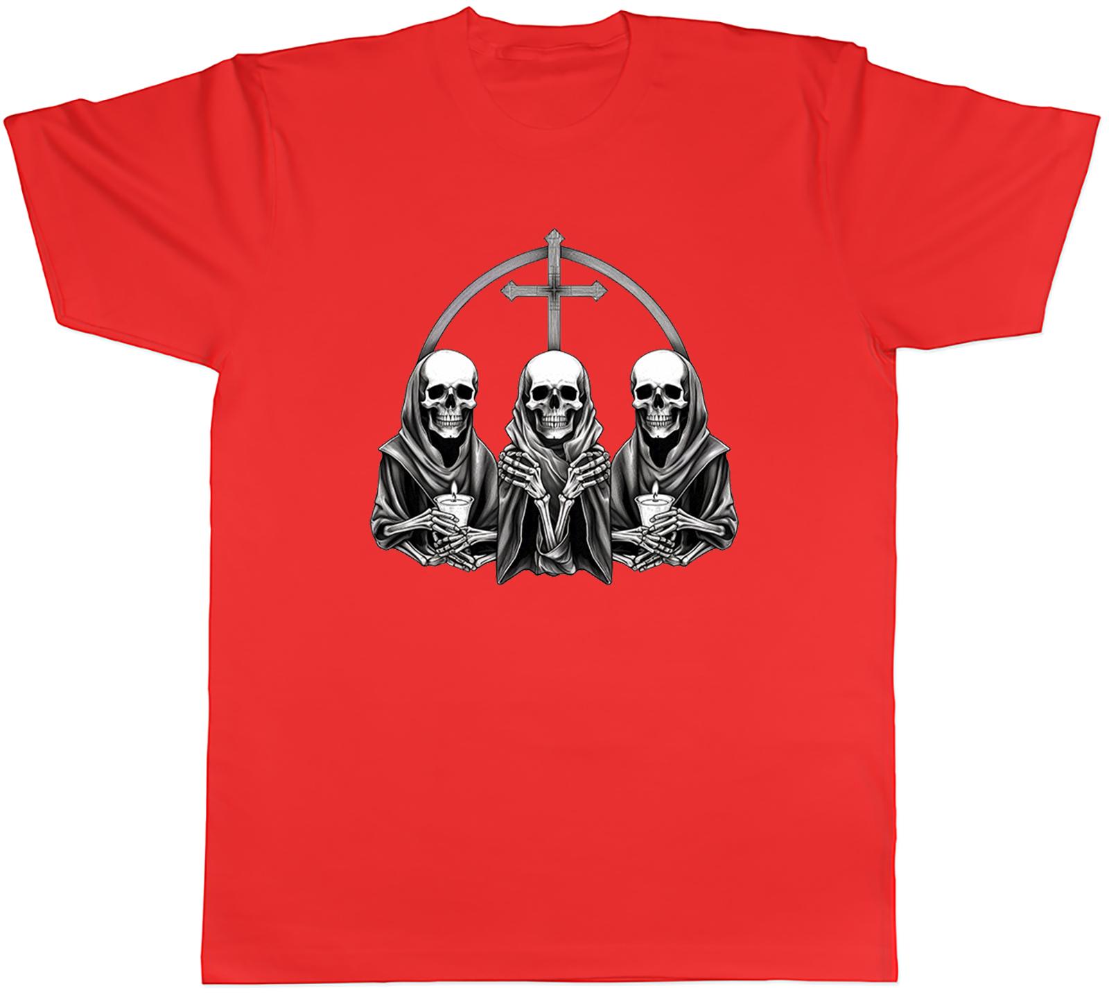Skull Skeleton Unisexs TShirt Trinity Gothic Goth Unisex Tee Gift S