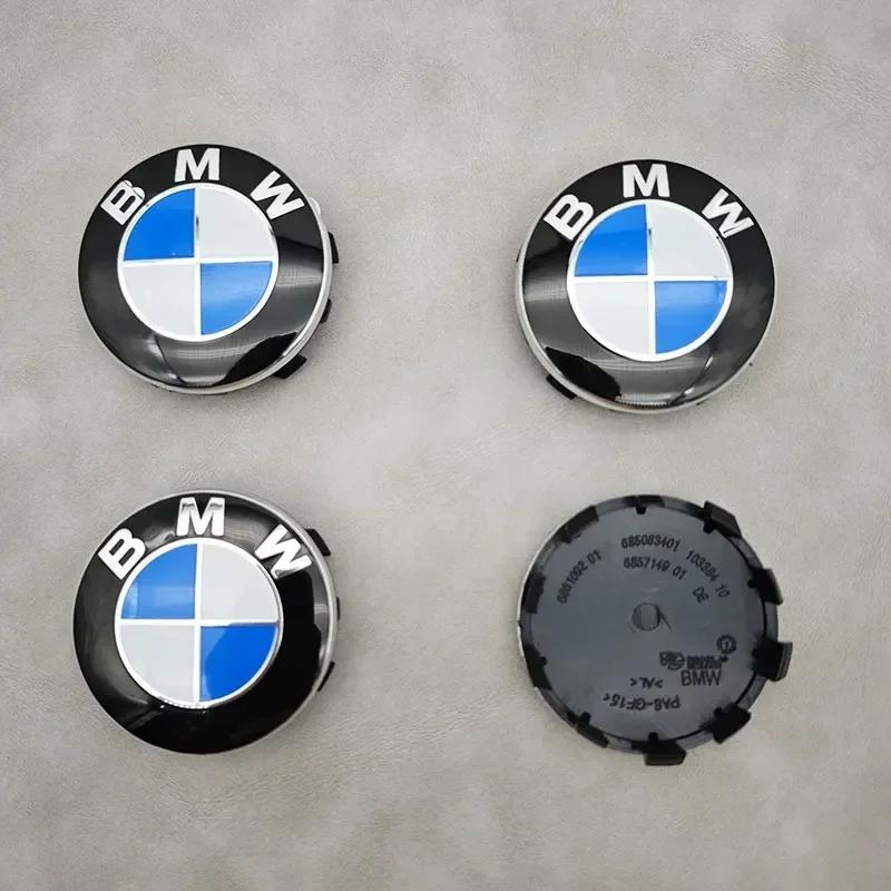 BMW GRUPPE 4 Stück 56MM 68MM Auto Rad Nabenkappen Mittelabdeckung Für BMW M M5 E39 E46 E60 E90 F01 F10 F30 G01 G20 G21 G30 G11 F15 X5 X3