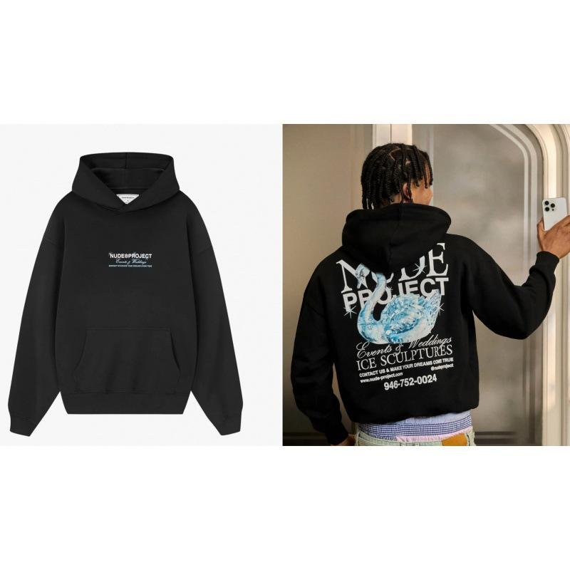 D11-Cotton-containing blended men's and women's versatile sweater fashion long-sleeved street fashion loose hoodie