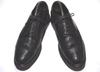 USA Pre 80er Vintage NYLON Absatz Narbenleder Long Wingtip 9.5D 27.0-27.5 Schwarz Amerikanischer Brogue Business Schuhe(GEBRAUCHT)