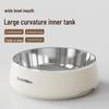 Lake Blue Anti-Tip Stainless Steel Dog Bowl for Medium & Large Pets with Slow Feeder