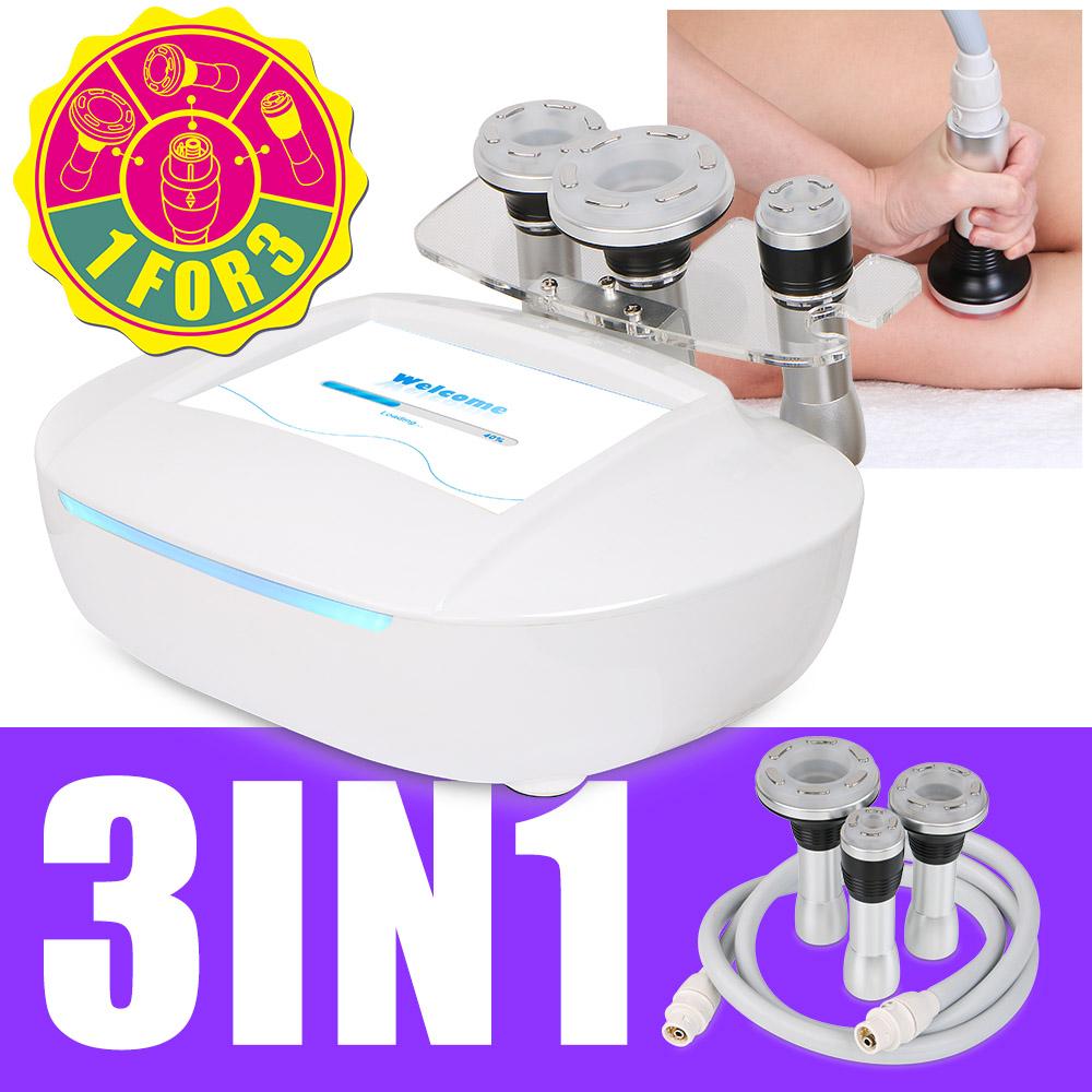 3 i 1 Vakuum RF Foton Hudstramning Kroppscellulittfjerning Slankemaskin