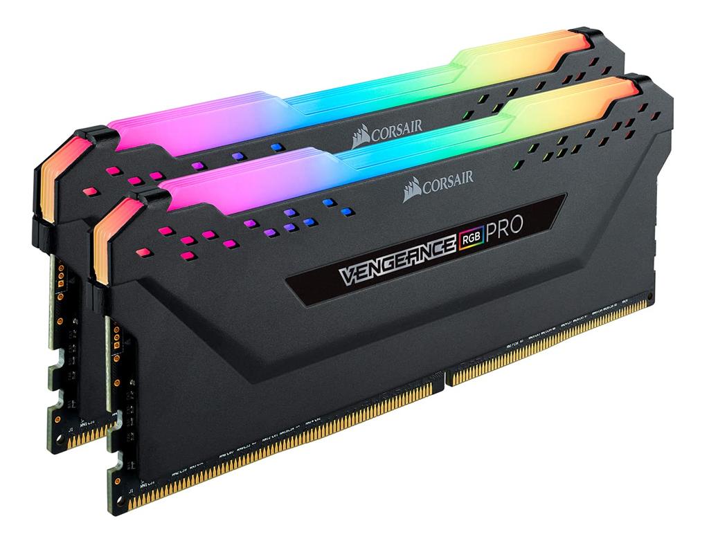 Corsair DDR4-3600MHz Desktop PC Memory VENGEANCE RGB PRO Series 32GB [16GB X 2] CMW32GX4M2Z3600C18