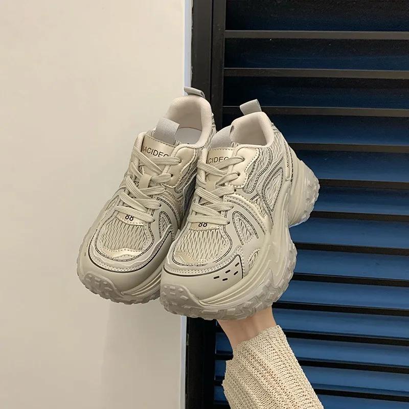 New  Tenis Woman Sneakers Platform Casual Shoes Women Comfort Mesh Thick-soled increase Shoes Women Zapatillas De Mujer