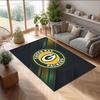Tappeto in Velluto di Cristallo Green Bay Packers Morbido Anti?Tappetino Antiscivolo Comodo per Casa Soggiorno Camera da Letto Tappeto Decorativo