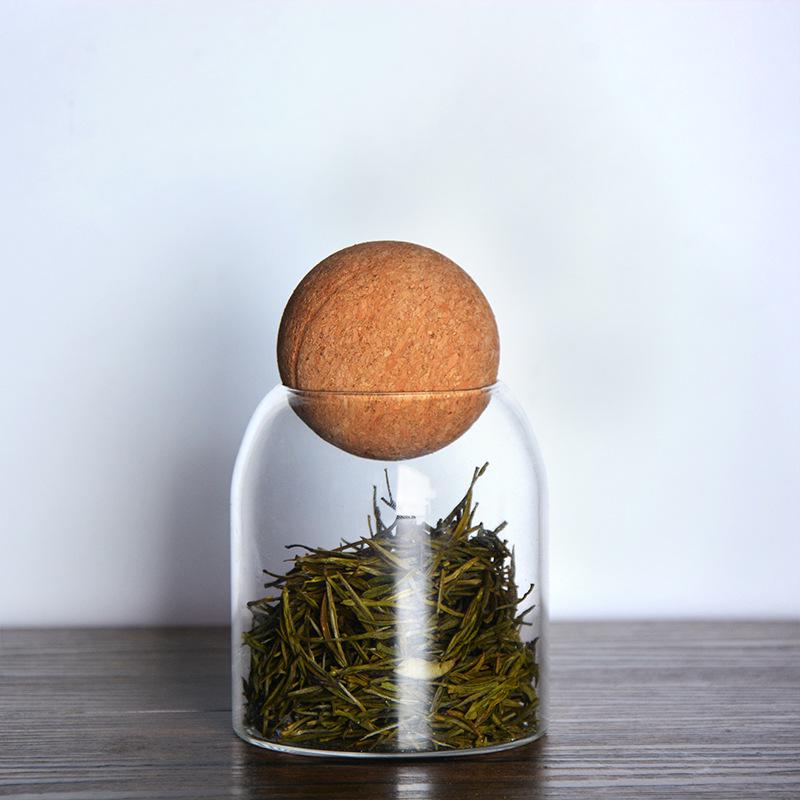 Nordic Transparent Glass Storage Jar - Creative Home & Office Decor for Desk or Wine Cabinet