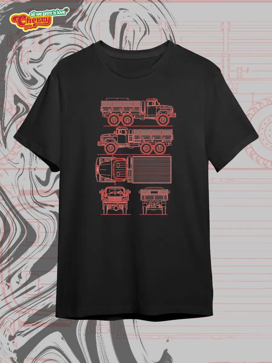 Black T-shirt with VAZ 2101 print M