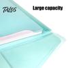 Clear File Organizer 2PCS A4 Size Document Folders with Snap Closure, Waterproof Thickened PVC Storage Pouch Organizer, Lightweight Bag for Office And