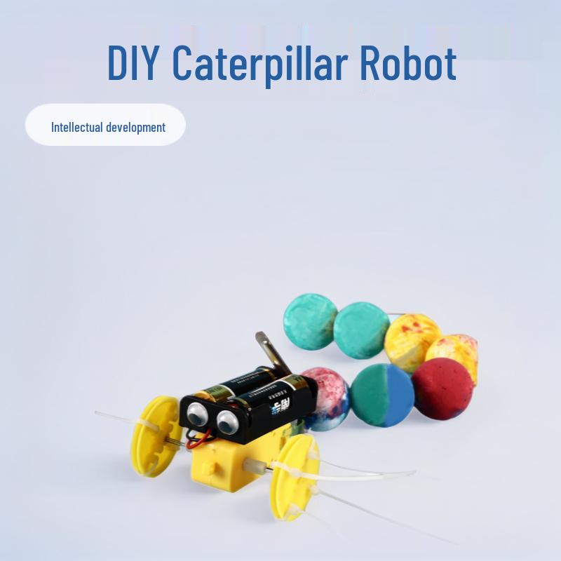 DIY Crawling Caterpillar Robot Kit: Handmade Science Experiment & Educational Toy 654988