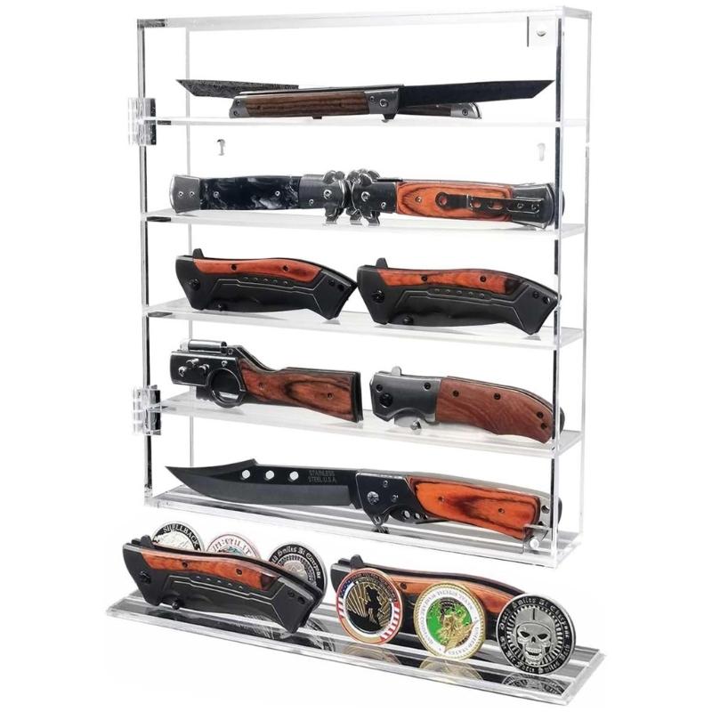 Clear Acrylic Coin Storage Case Portable Storage Box Elegantly Designed Desktop