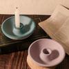 Circular Candle Base Silicone Mold DIY Concrete Candle Holder Mold Gypsum Cement Candle Holder Silicone Resin Mold